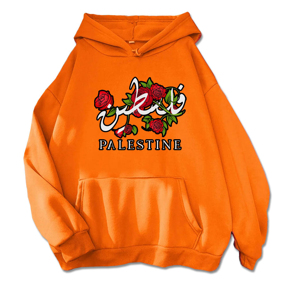 Orange / XS Falasteen Palestine Roses Hoodie | Project Palestine