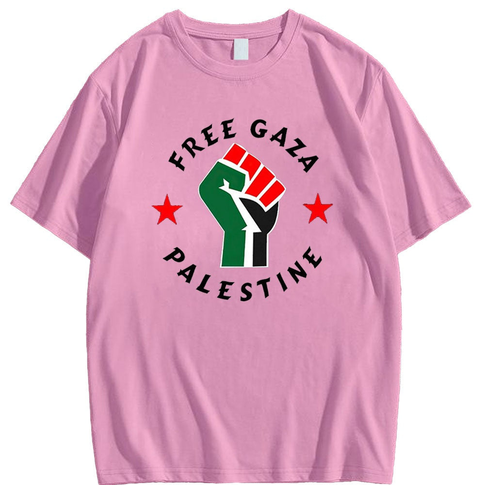 Pink / XS Free Gaza Palestine Solidarity Shirt | Project Palestine