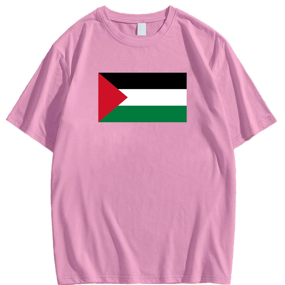 Pink / XS Palestine Flag Shirt | Project Palestine