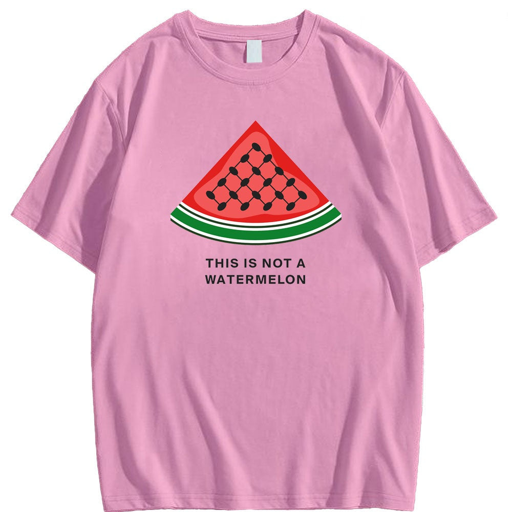 Pink / XS This Is Not A Watermelon Keffiyeh Shirt | Project Palestine