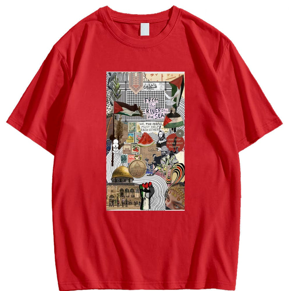 Camiseta con Imágenes de La Historia Palestina (Varios Diseños Disponibles)