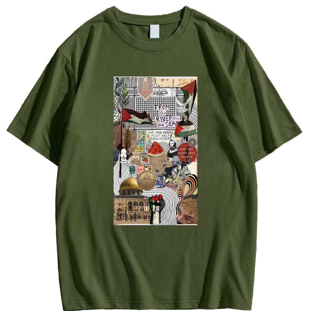 Camiseta con Imágenes de La Historia Palestina (Varios Diseños Disponibles)