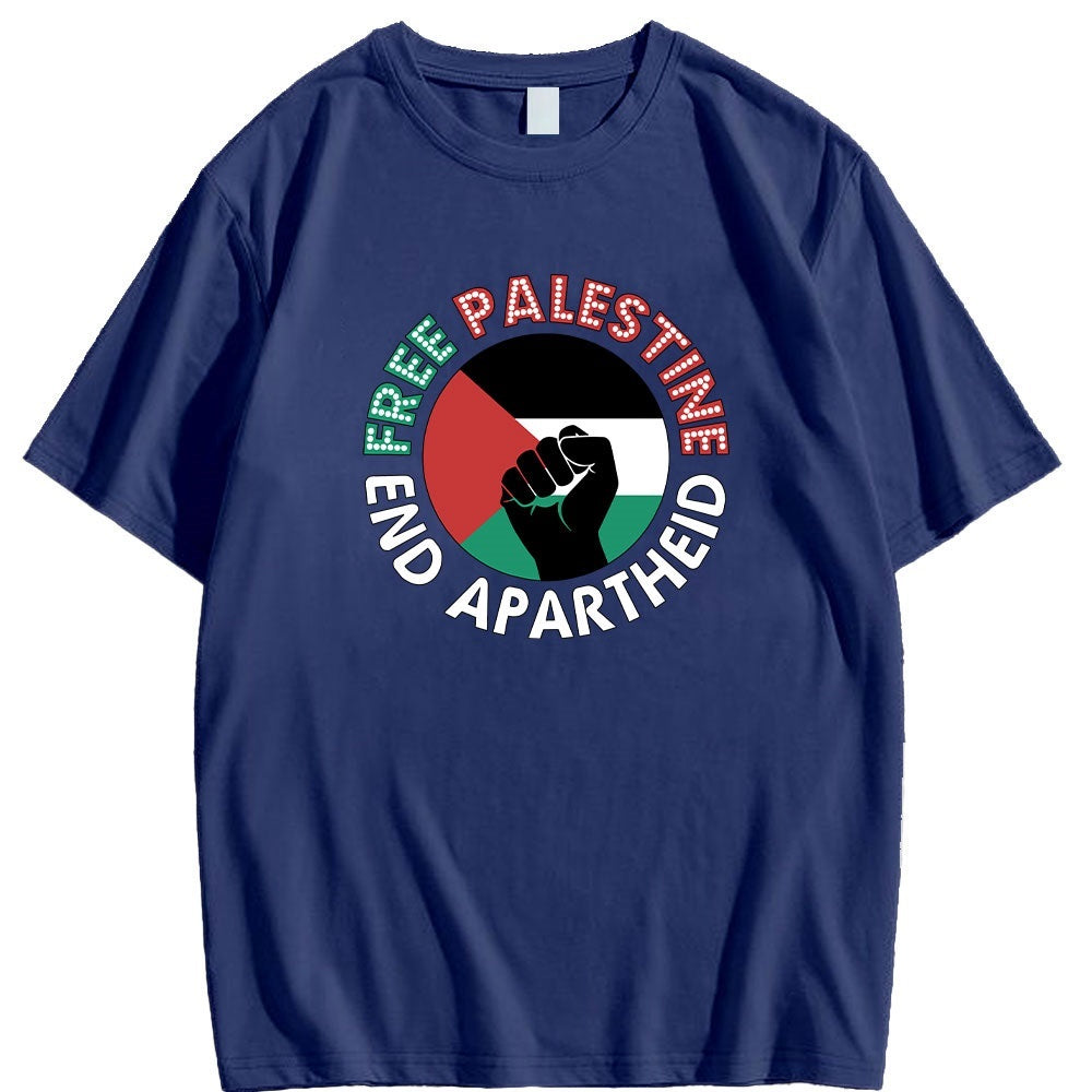 T-shirt Liberté de Palestine et Fin de l'apartheid