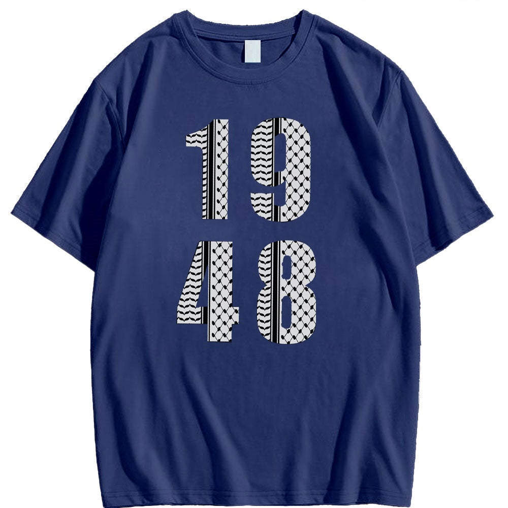 Blue / XS 1948 Keffiyeh Shirt | Project Palestine