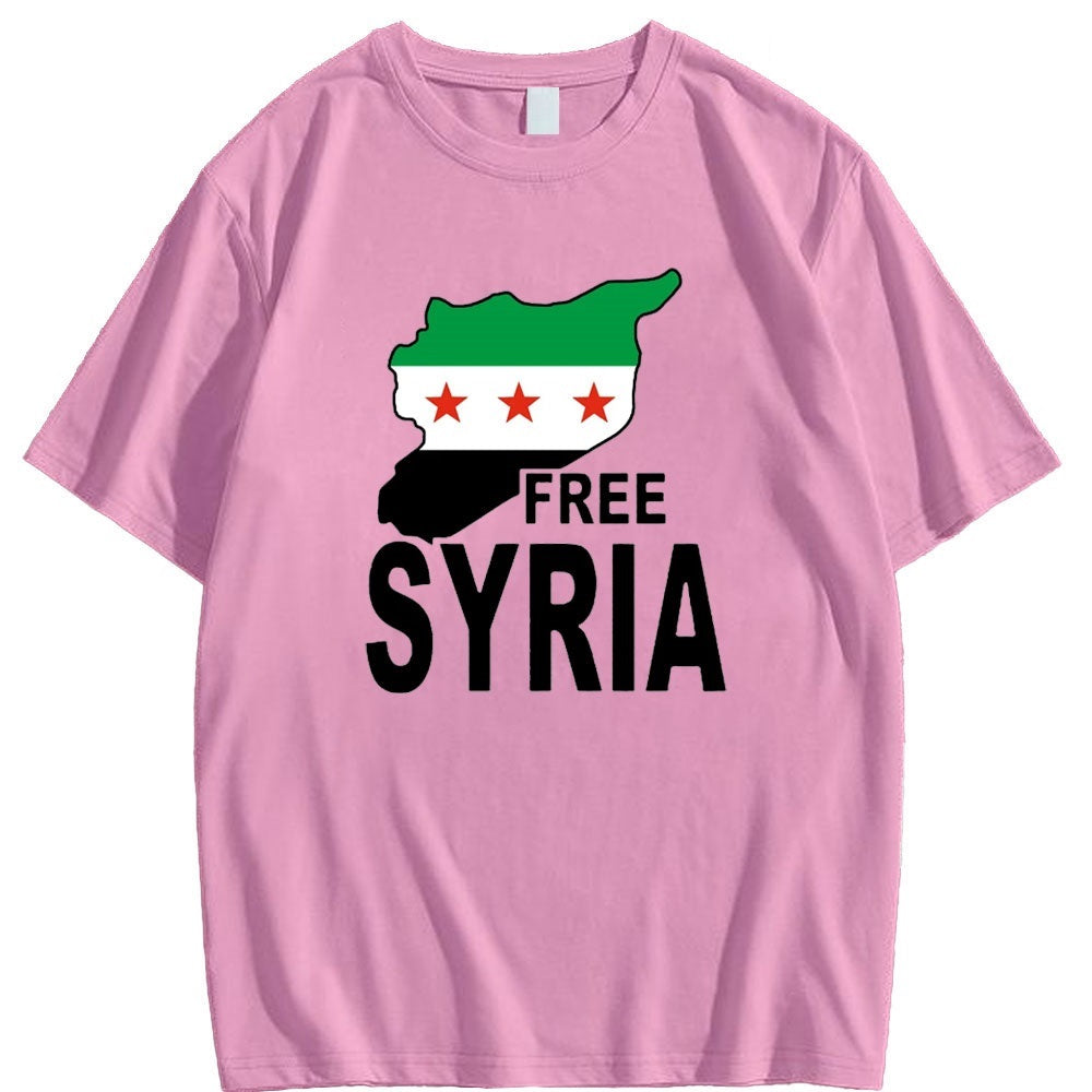 Pink / XS Free Syria Shirt | Project Palestine