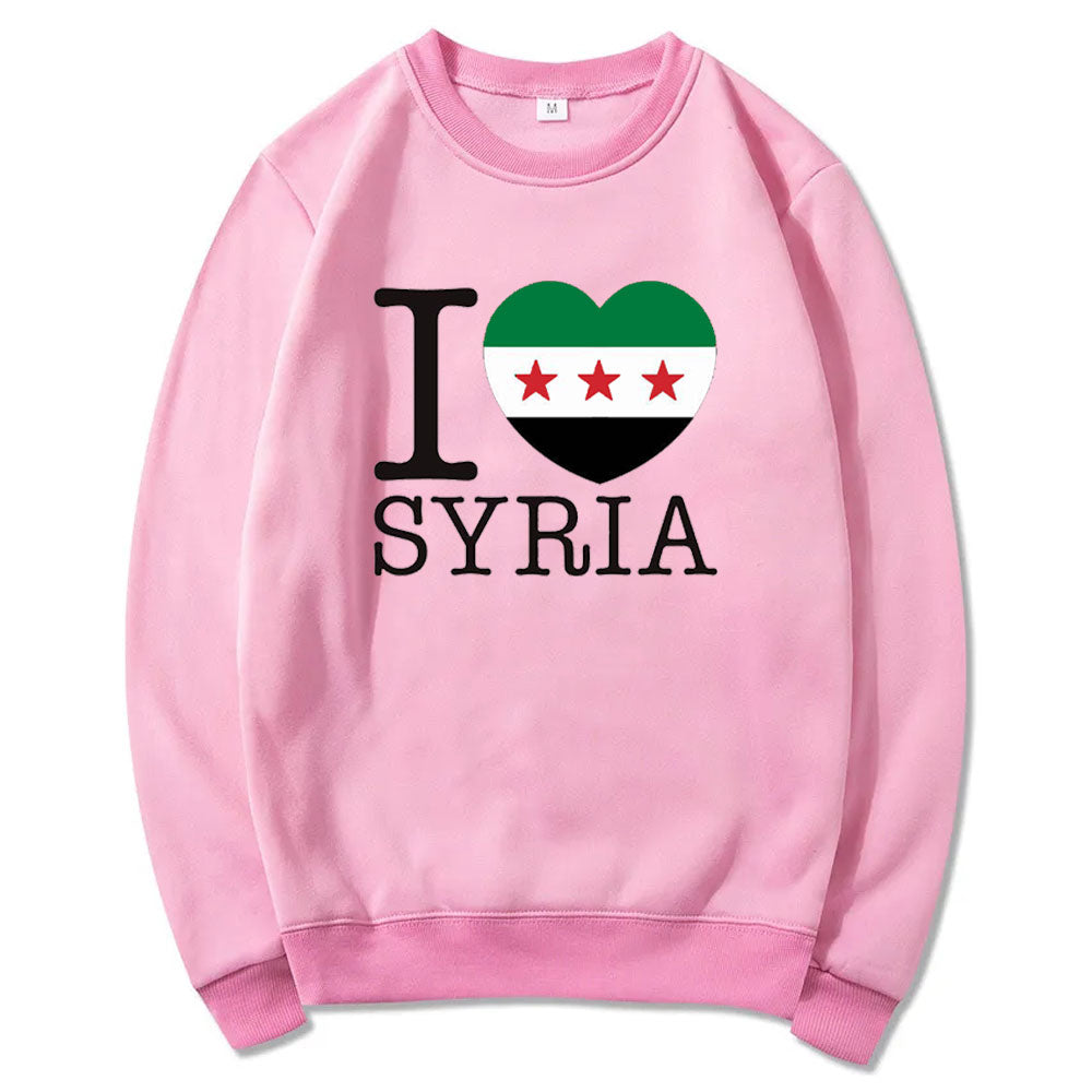 Pink / XS I Heart Syria Sweater | Project Palestine