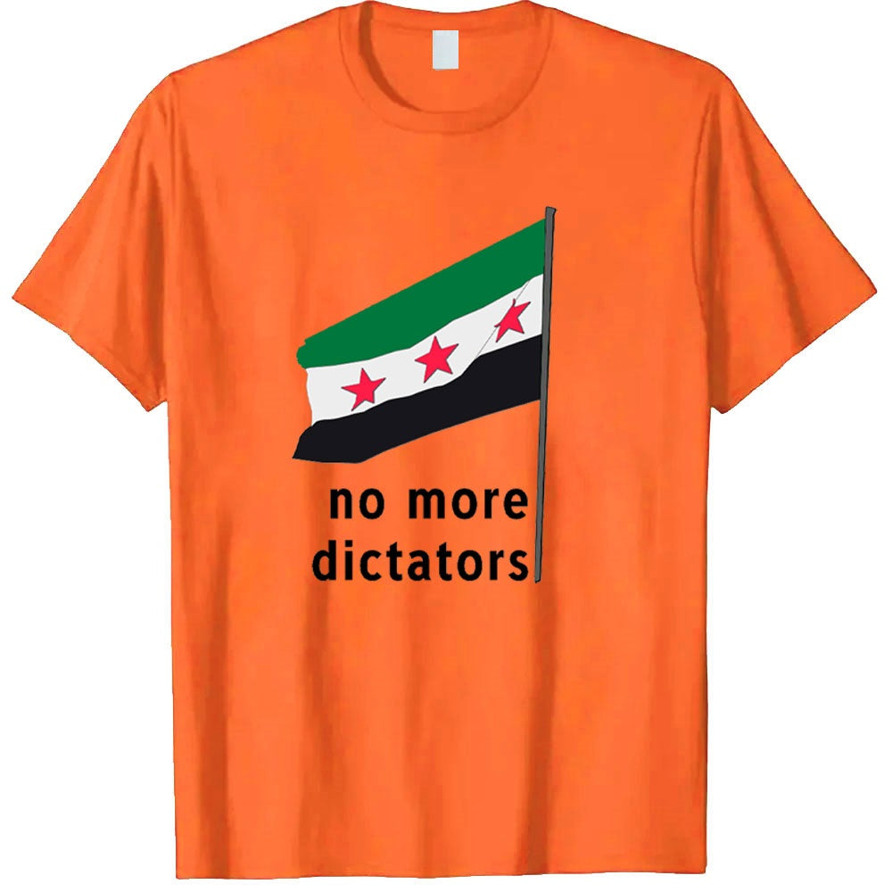Orange / XS No More Dictators Shirt | Project Palestine