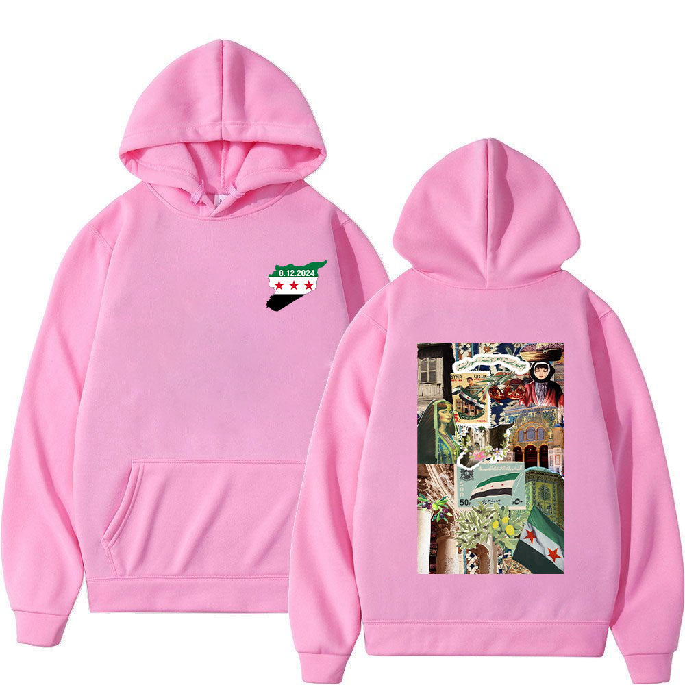 Pink / XS Syrian Story Images Hoodie | Project Palestine