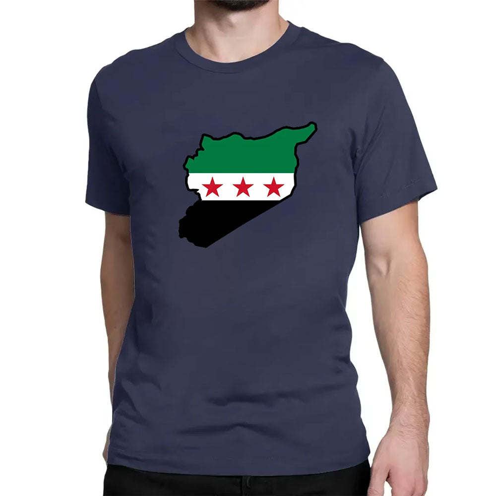 Navy Blue / XS Syrian Geography Shirt | Project Palestine