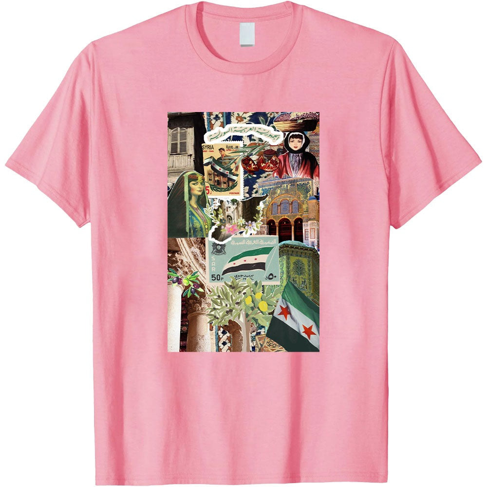 Pink / XS Syrian Story Images Shirt | Project Palestine