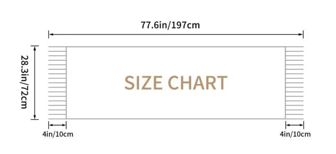 Classic / 28 x 78 Inches (72 x 200 cm) Tatreez Embroidery Keffiyeh Shawl | Project Palestine