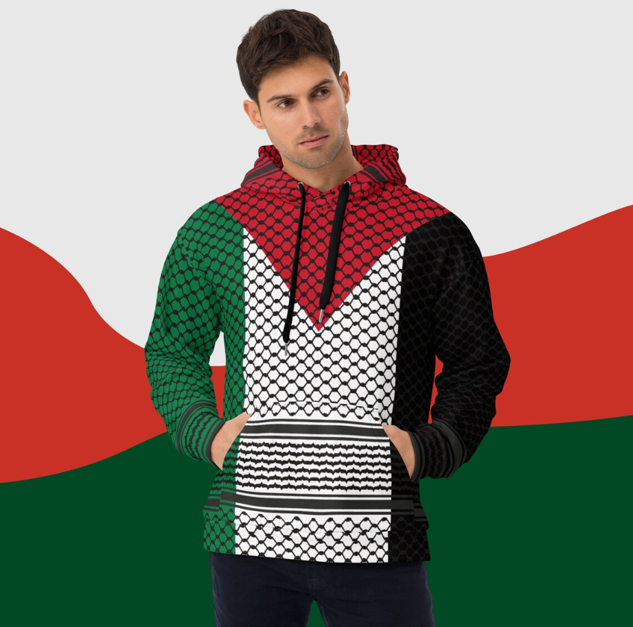 Sudadera con capucha y Bandera de Palestina