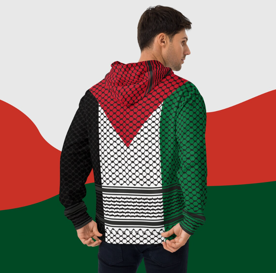Sudadera con capucha y Bandera de Palestina
