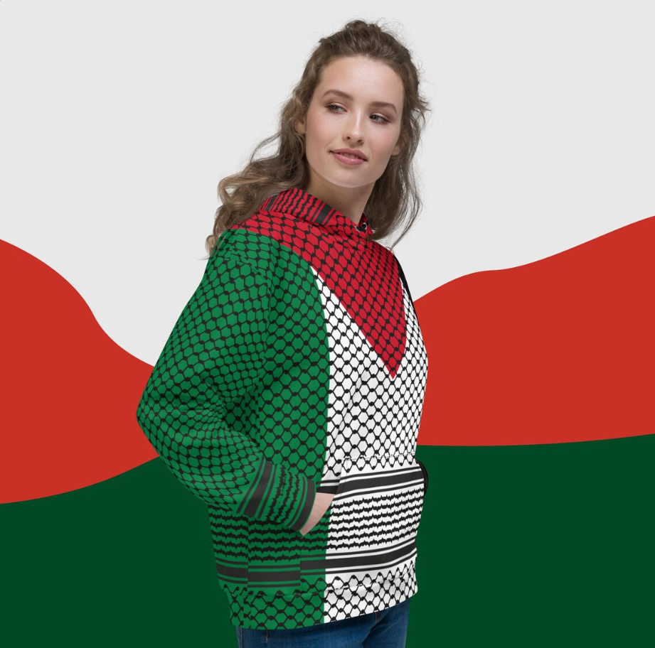 Sudadera con capucha y Bandera de Palestina