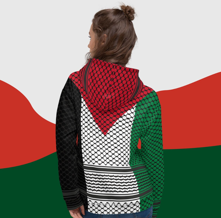 XS Palestine Flag & Keffiyeh Hoodie | Project Palestine