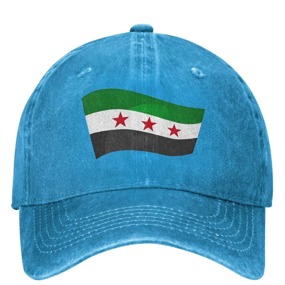 Blue Syria Flag Cap | Project Palestine