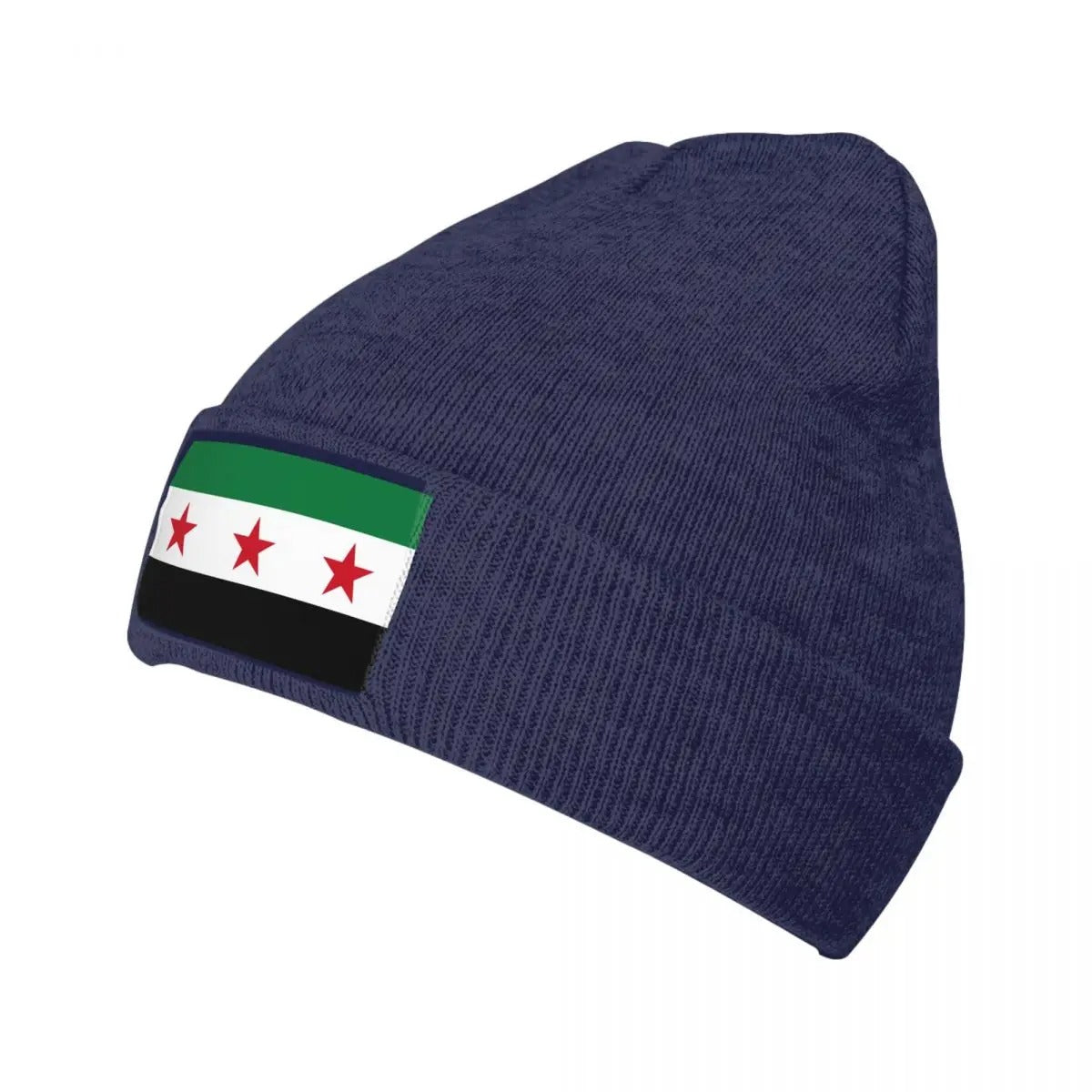 Navy Blue Syrian Flag Beanie | Project Palestine