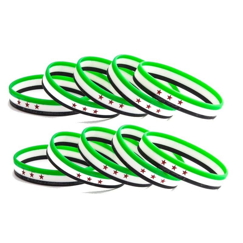 10 Pieces Syria Wristbands (10 Pieces) | Project Palestine