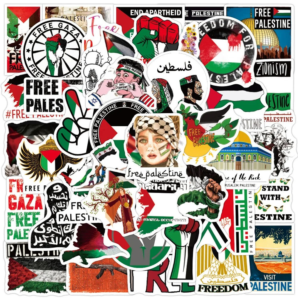 10 Pieces Palestine Stickers Mix | Project Palestine