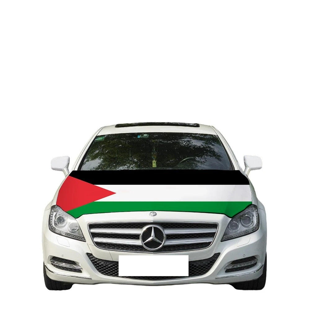 63.8 x 48 Inches (162 x 122 cm) Palestine Flag Car Hood Cover | Project Palestine