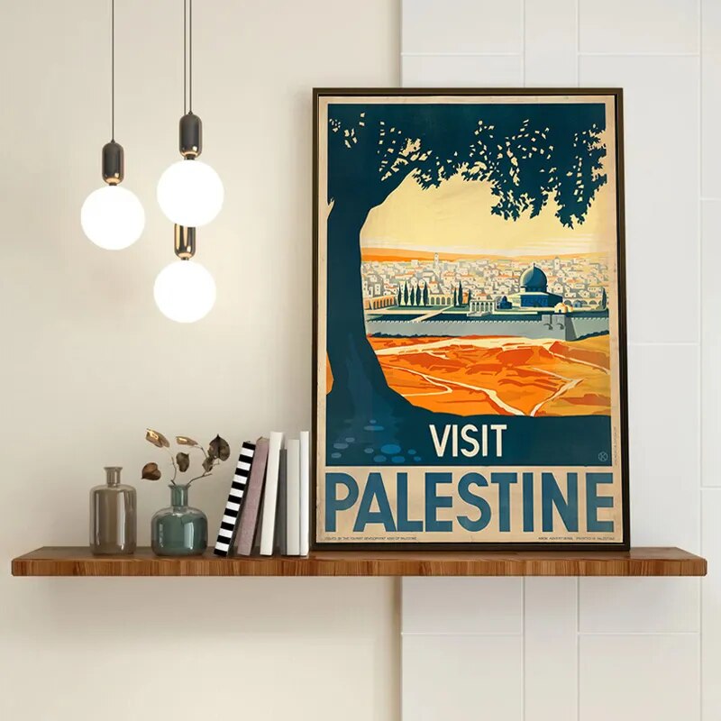 5 x 7 Inches (13 x 18 cm) Visit Palestine Canvas Poster | Project Palestine