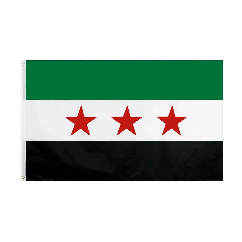 2 x 3 ft (60 x 90 cm) Large Syrian Flag | Project Palestine