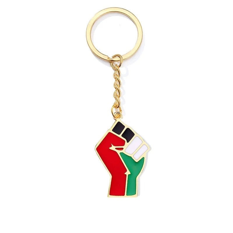 Gold Solidarity Key Chain | Project Palestine