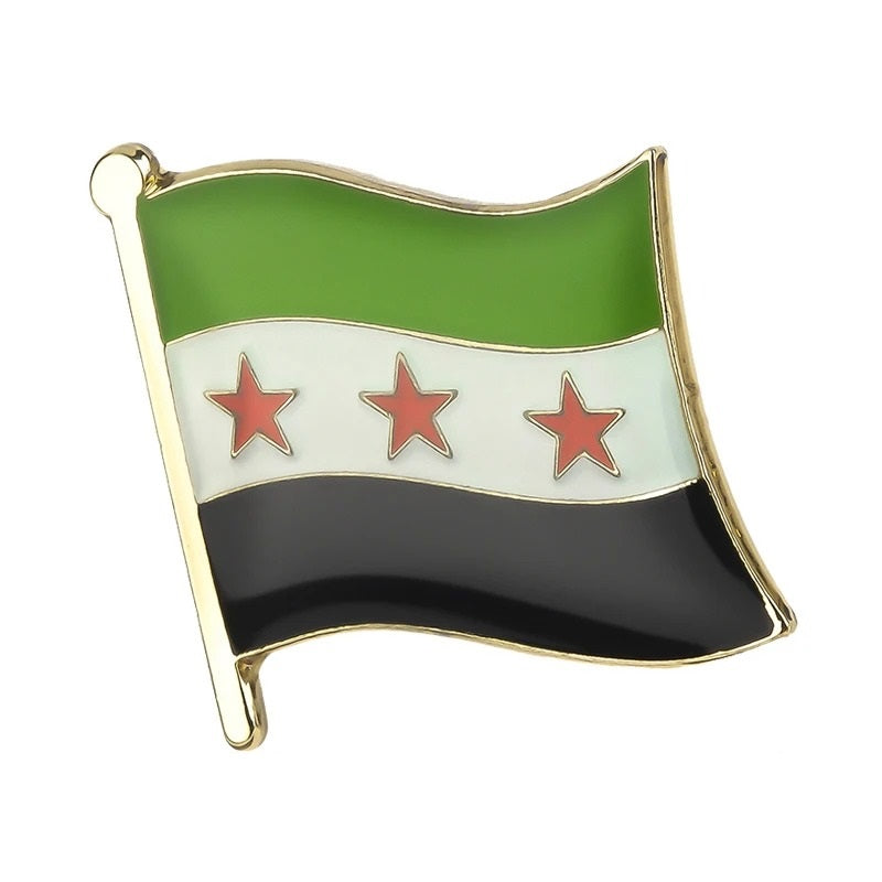 10 Pieces Syria Flag Pins (10 Pieces) | Project Palestine