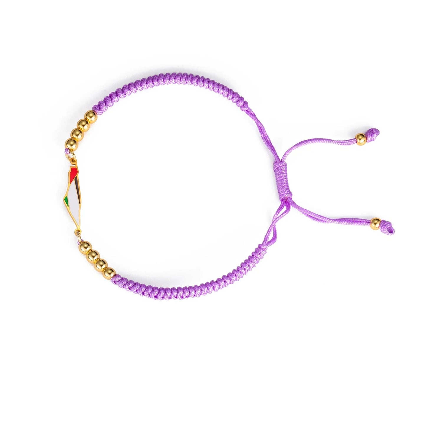 Purple Palestine Rope Bracelet (Thick) | Project Palestine
