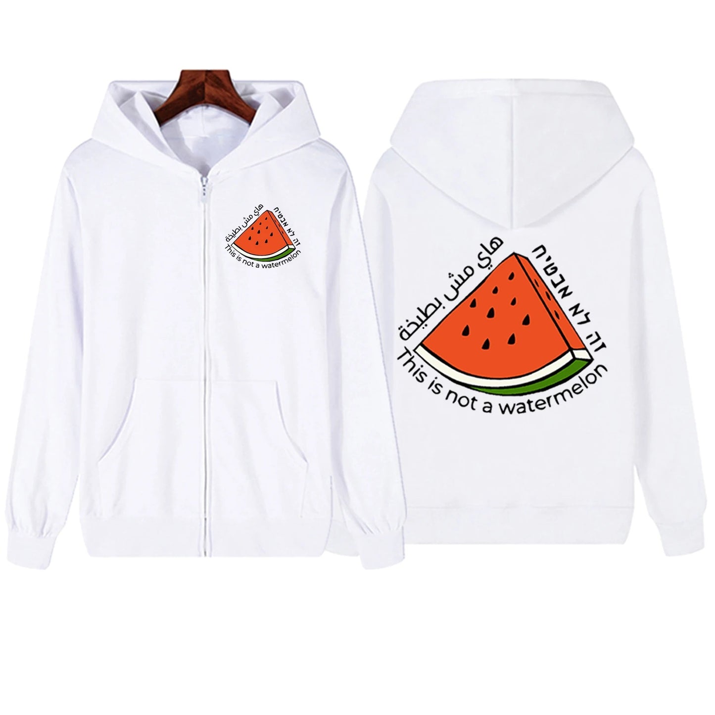 White / XS This Is Not A Watermelon Jacket | Project Palestine