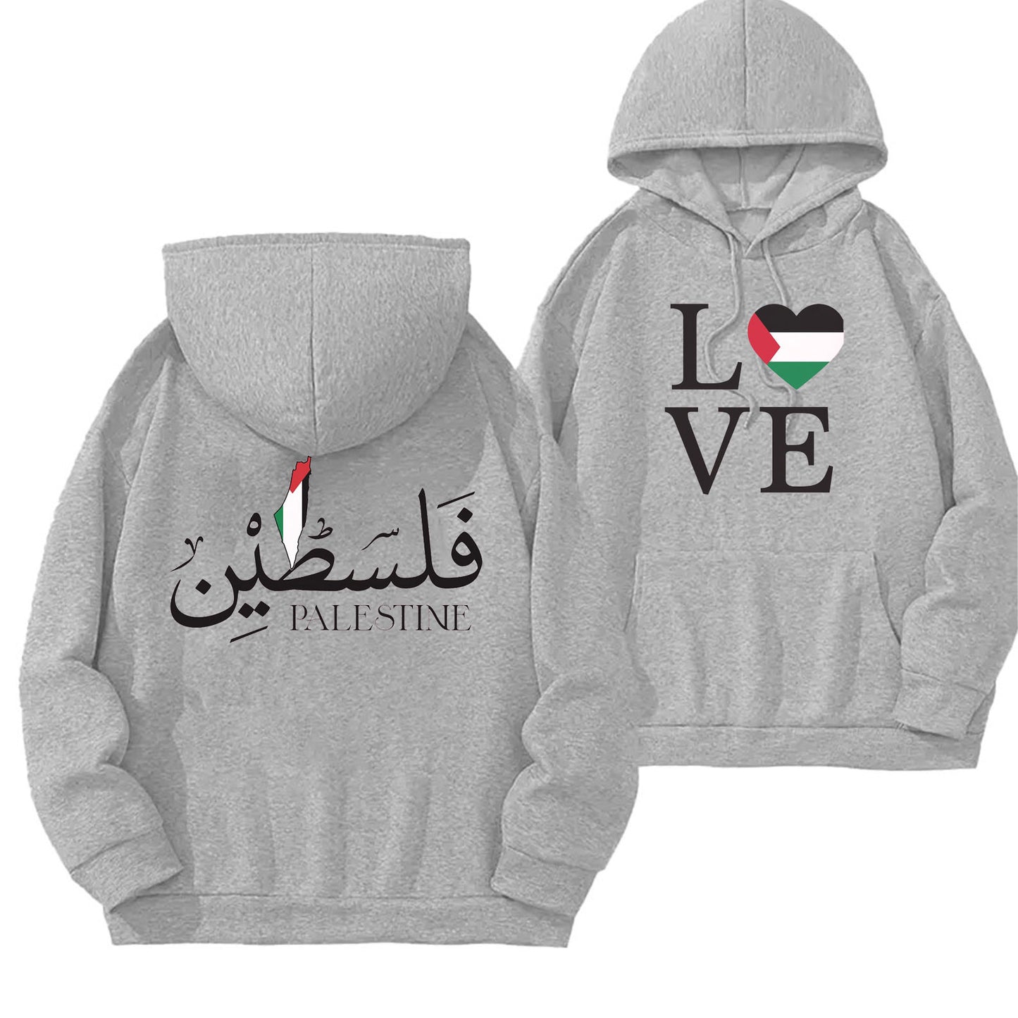 Sudadera con capucha Love Palestine 