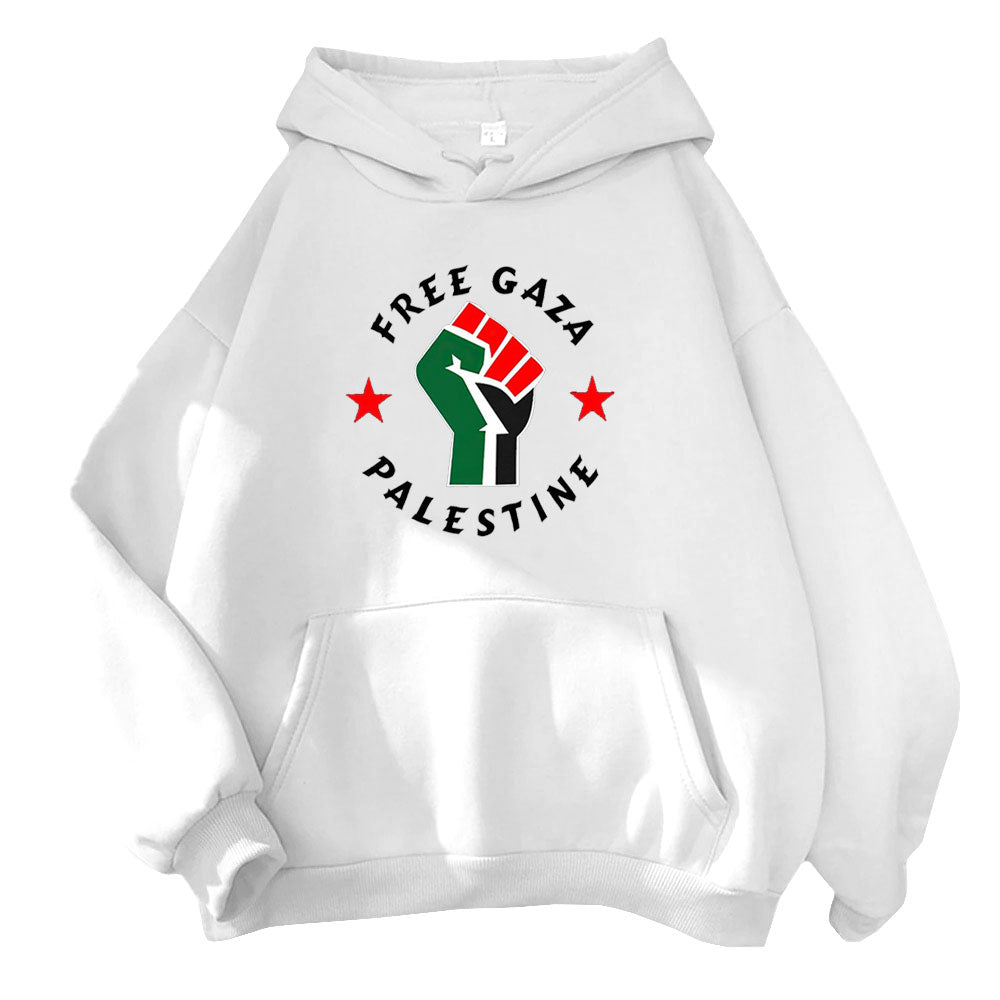 Sudadera con capucha de solidaridad con Palestina y Gaza libre 