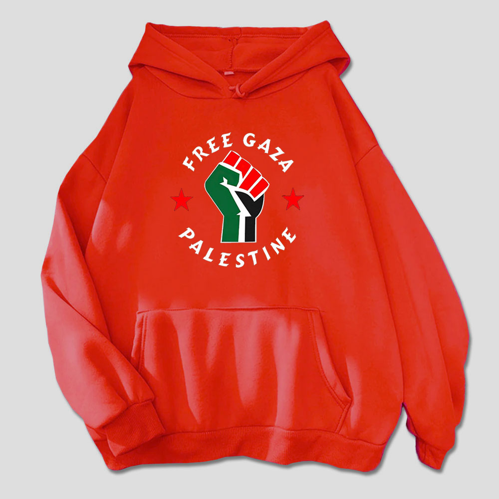 Sudadera con capucha de solidaridad con Palestina y Gaza libre 