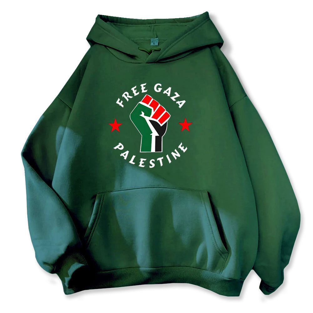 Sudadera con capucha de solidaridad con Palestina y Gaza libre 