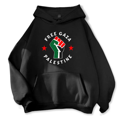 Sudadera con capucha de solidaridad con Palestina y Gaza libre 