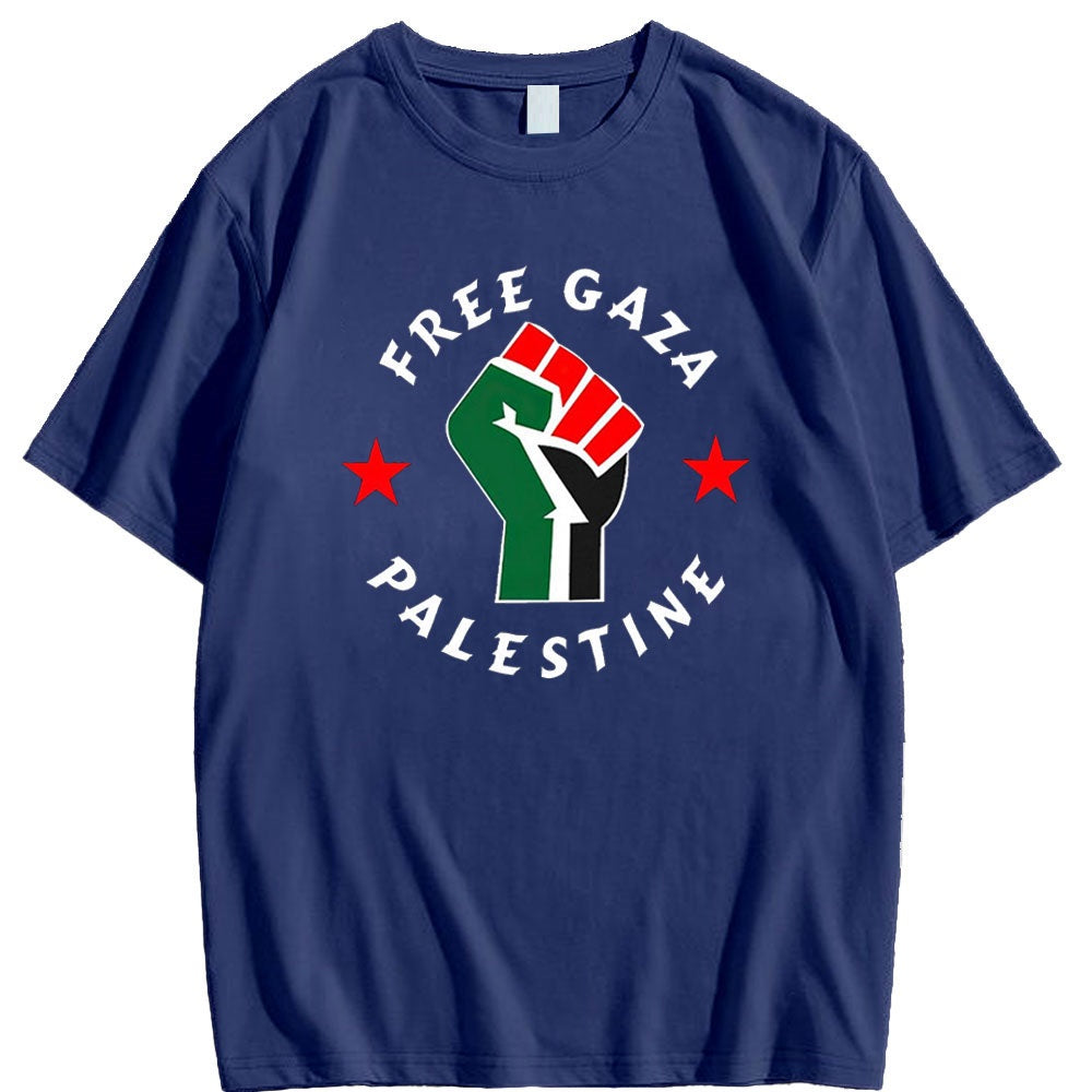 Camiseta de solidaridad con Palestina y Gaza libre