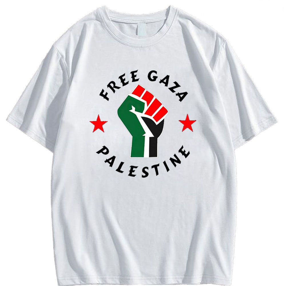 Camiseta de solidaridad con Palestina y Gaza libre