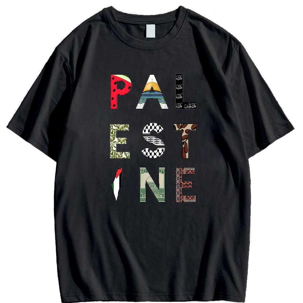 Camisa Palestina Colorida