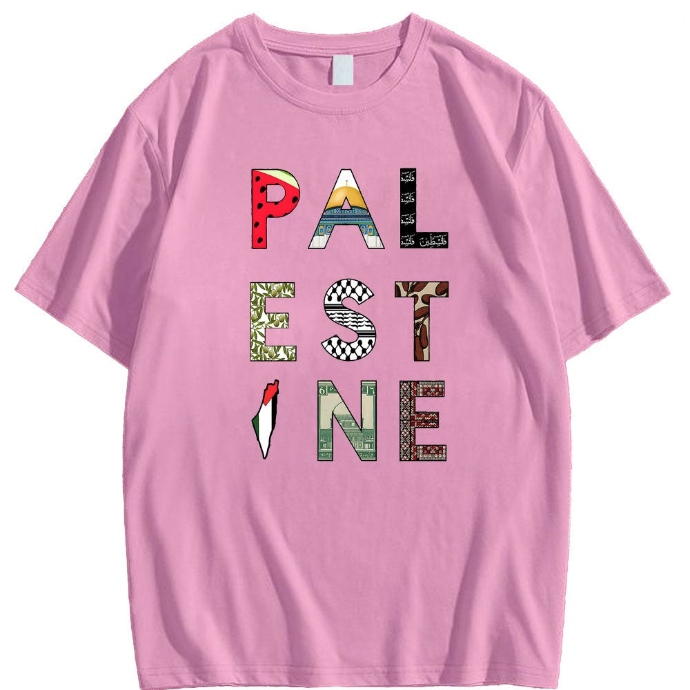 Camisa Palestina Colorida