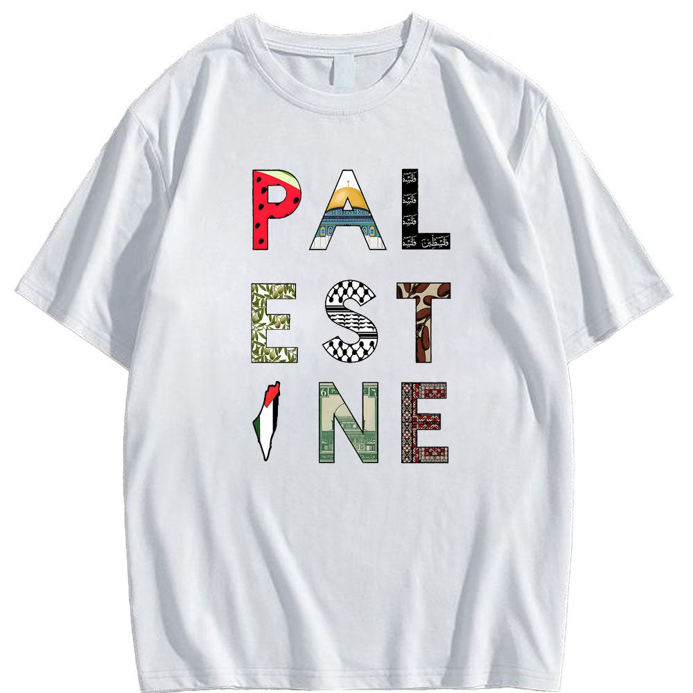 Camisa Palestina Colorida