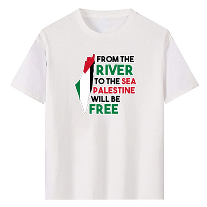 Style 2 / White / XS From The River To The Sea Shirt (Multiple Designs Available) | Project Palestine