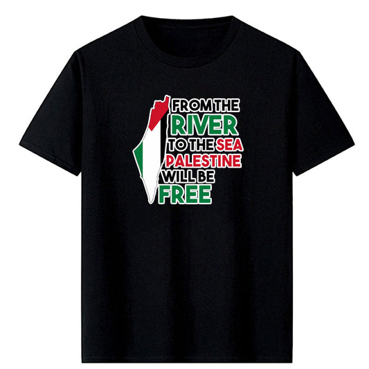 Style 2 / Black / XS From The River To The Sea Shirt (Multiple Designs Available) | Project Palestine