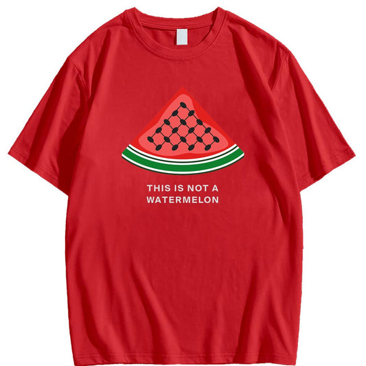 Esta no es una camiseta de keffiyeh con forma de sandía