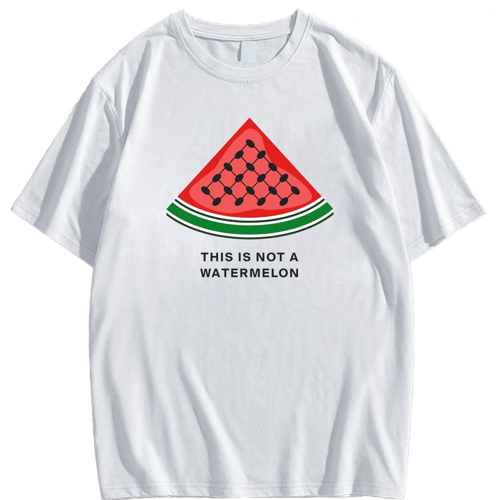 Esta no es una camiseta de keffiyeh con forma de sandía