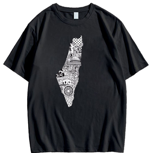 Black & White Geography Shirt