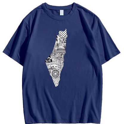 Black & White Geography Shirt