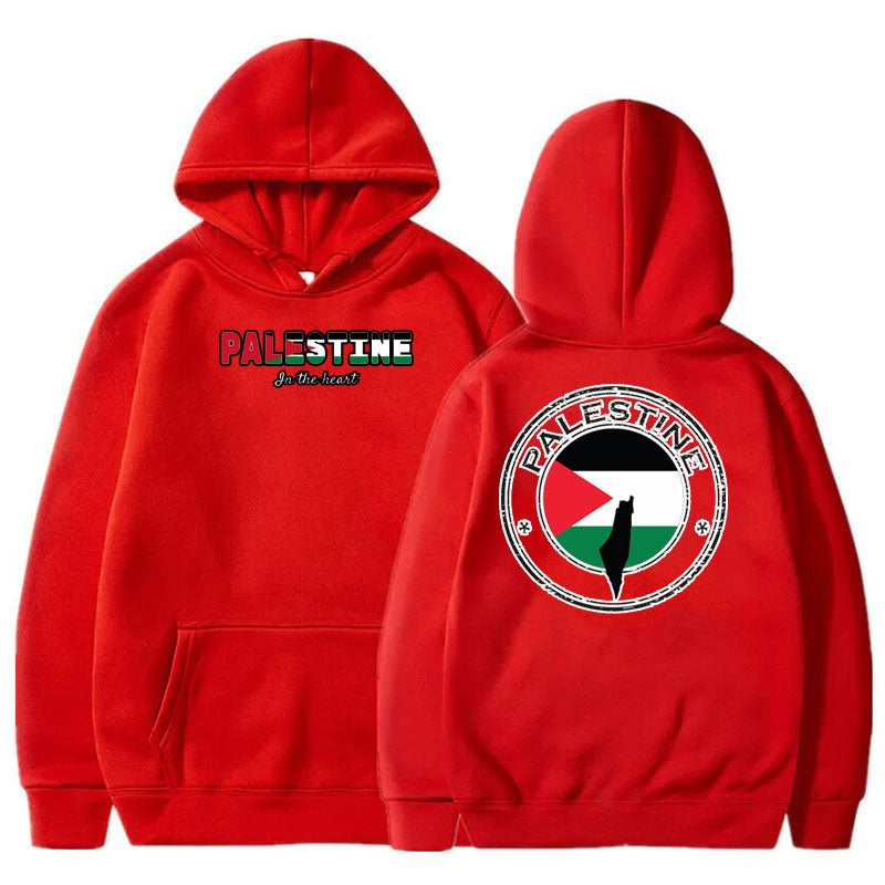 Palestine In The Heart Hoodie (Different Styles Available) - Project Palestine