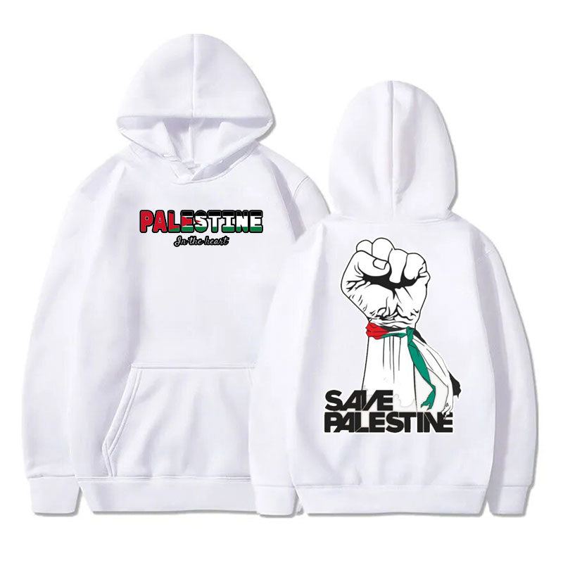 Palestine In The Heart Hoodie (Different Styles Available) - Project Palestine