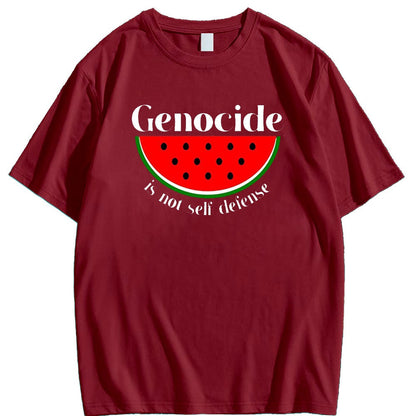 Camiseta "El genocidio no es autodefensa"