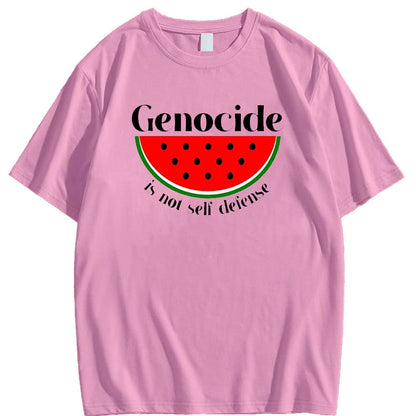 Camiseta "El genocidio no es autodefensa"